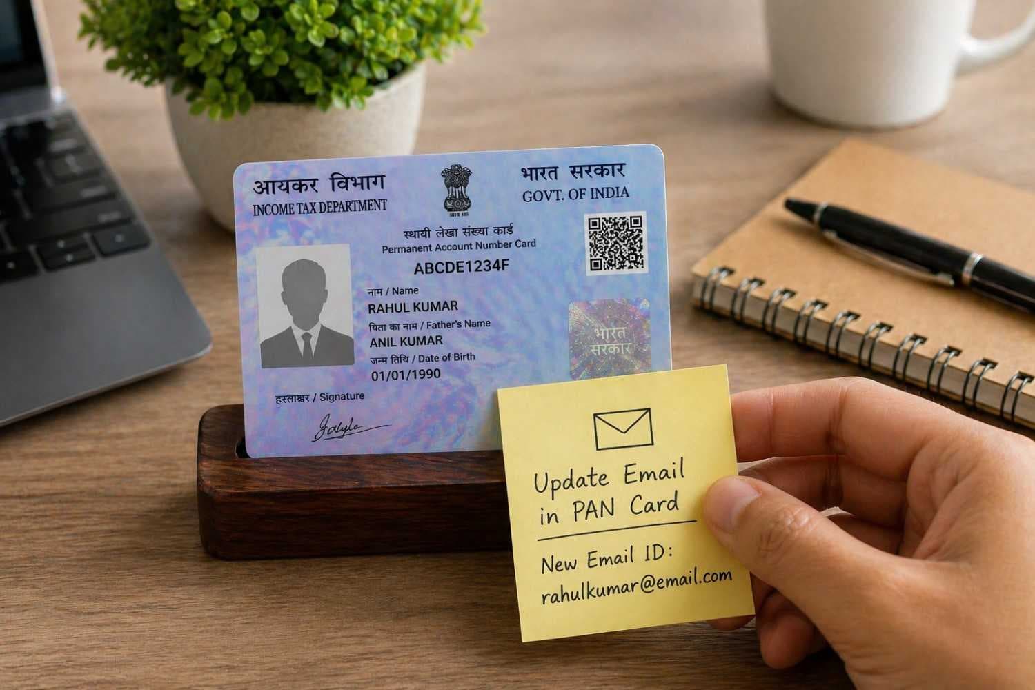 Email Change In PAN Card
