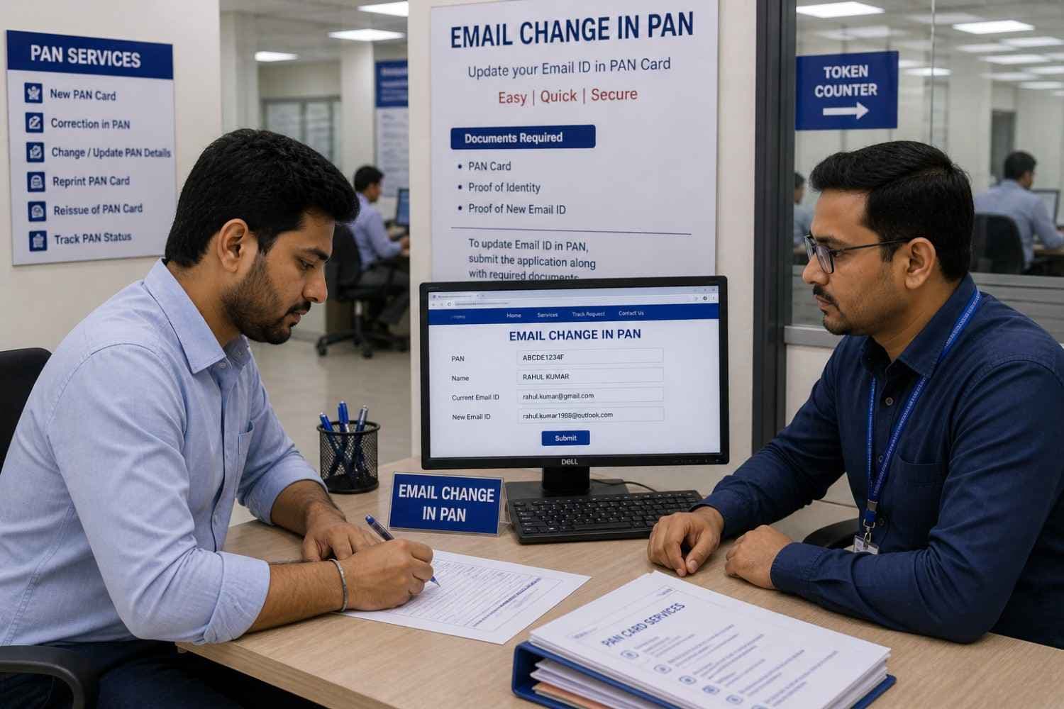Email Change In PAN Card