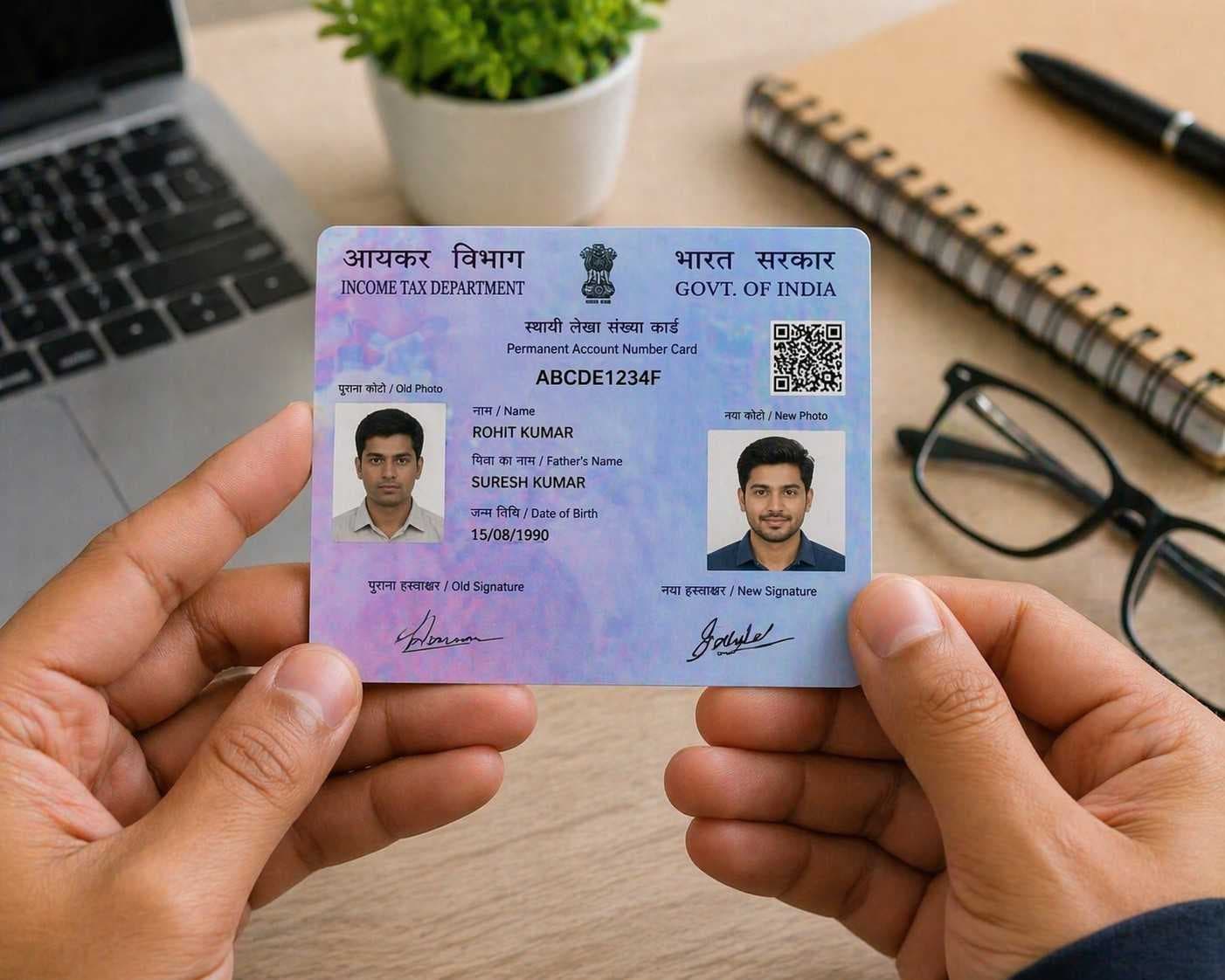 Photo & Signature Change In PAN Card