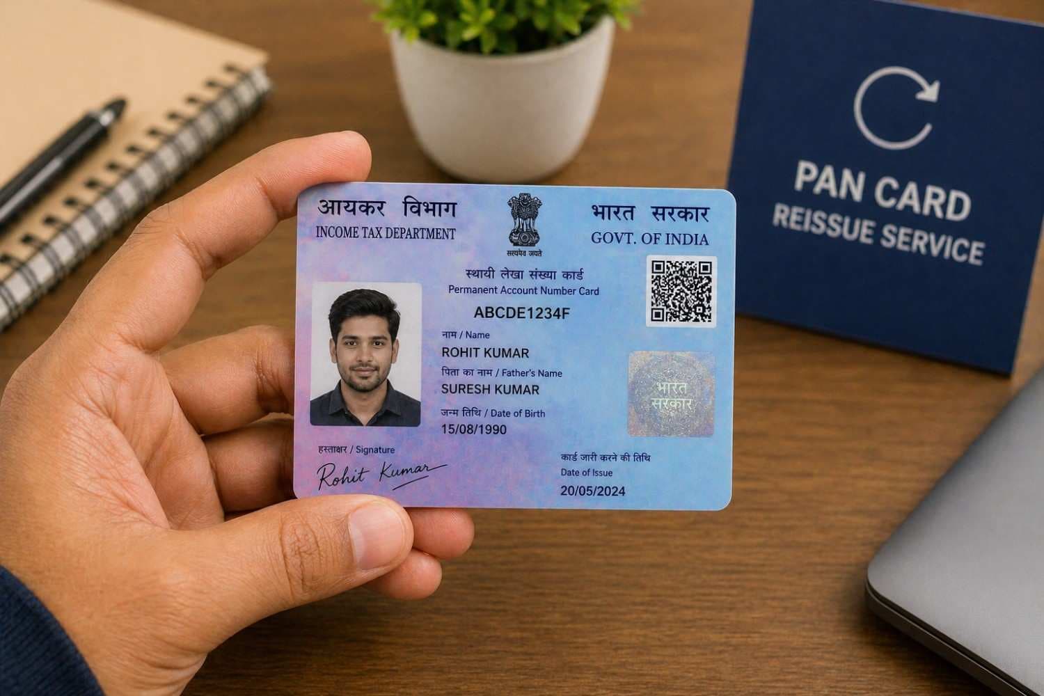 Reissue Of PAN Card